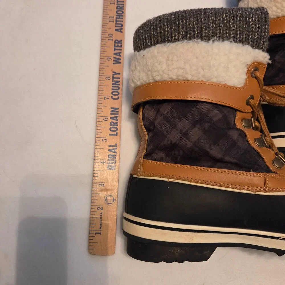 Globalwin Women's Waterproof Winter Snow Boots Sz 10 Mid-Calf